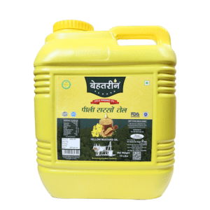 Behtreen Kachi Ghani Yellow Mustard Oil 15 liter